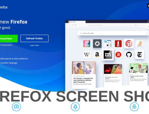 Screen shot using Firefox
