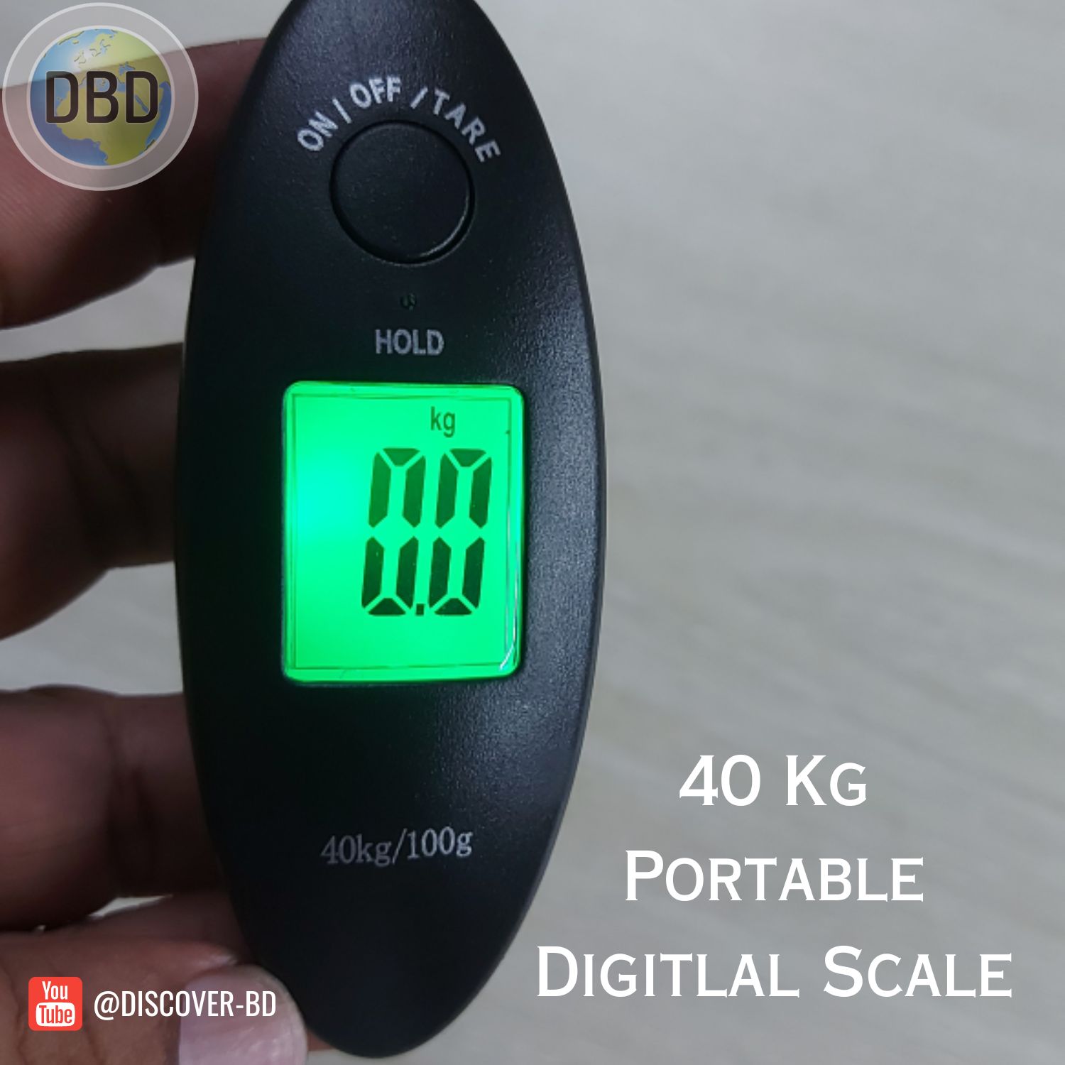 40 kg Portable Digital Luggage Scale DiscoverBD