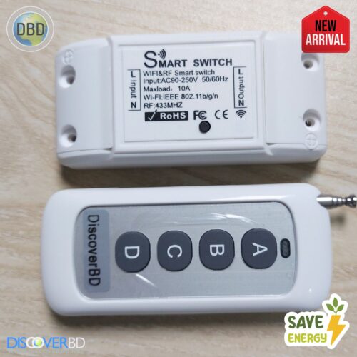 Tuya Wifi Smart Switch with 433Mhz Remote